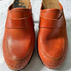 Vintage 1970s Clog in Rust